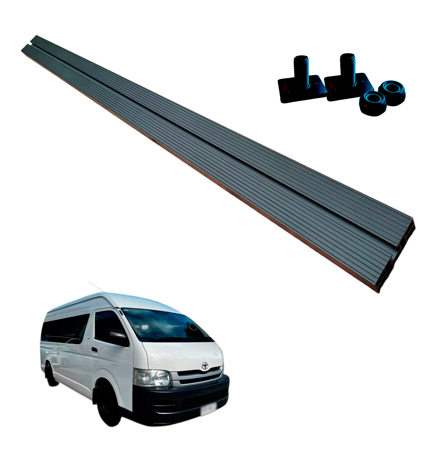 4x OZ165 Roof Cross Bar 1650mm