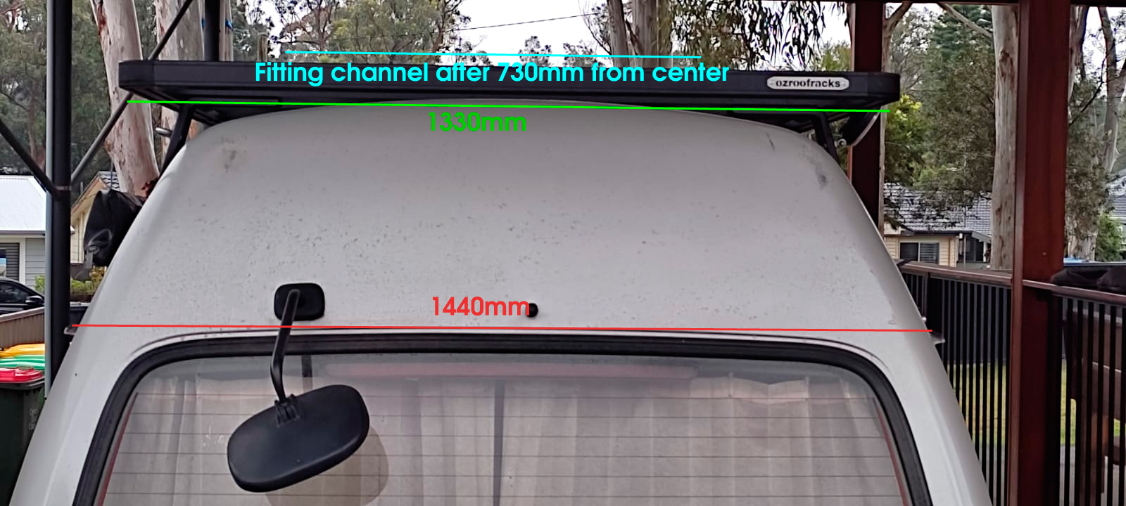 6x OZ310 Tradesman Roof Platform 1330x3100MM for Hiace 100 and Hiace 200 Series