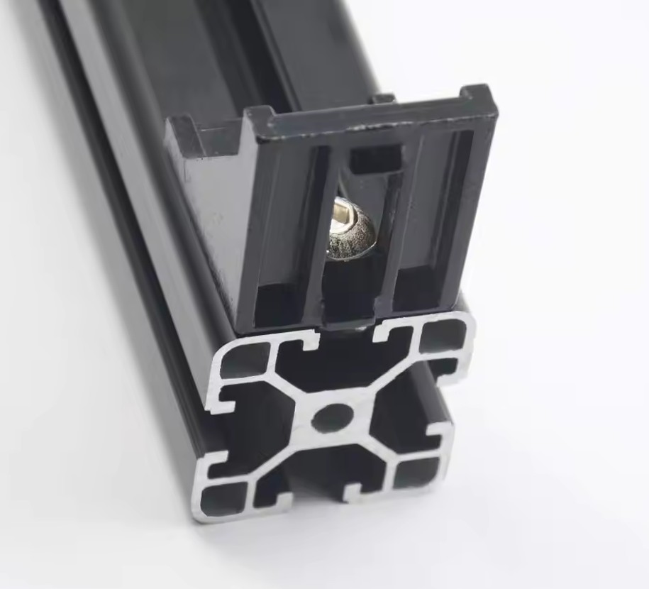 2x OZ4040 140CM Black Anodized 6063-T5 Aluminium Extrusion T-Slot Profile