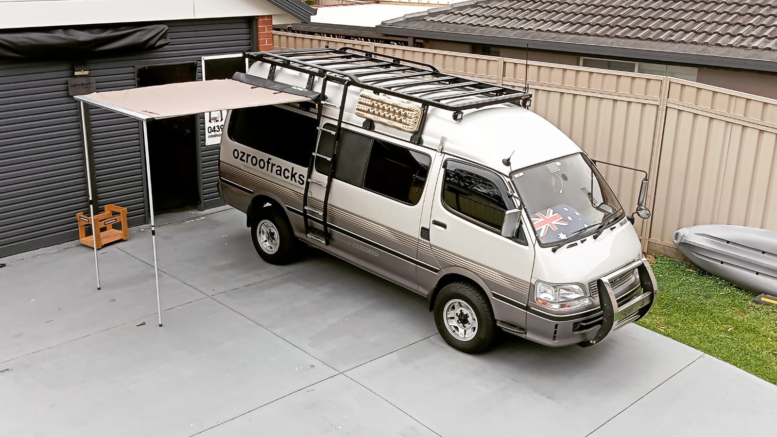 Ozroofracks | Gutter Mount Awning