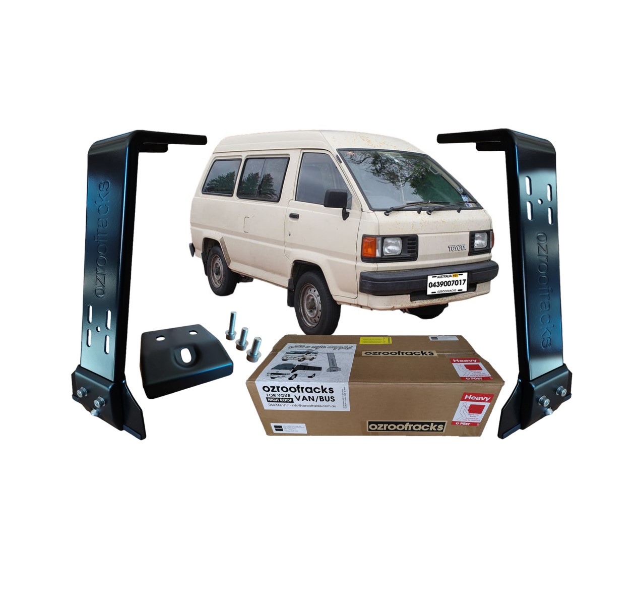 12x OZ44 Carbon Steel Brackets 44CM Ozroofracks