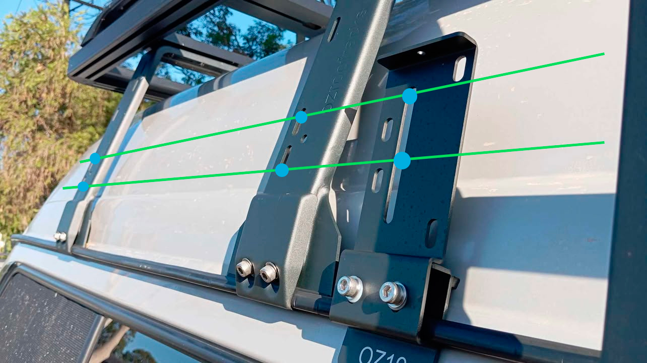 Ozroofracks 10x Oz41 Bracket Roof Rack Gutter Mount Brackets