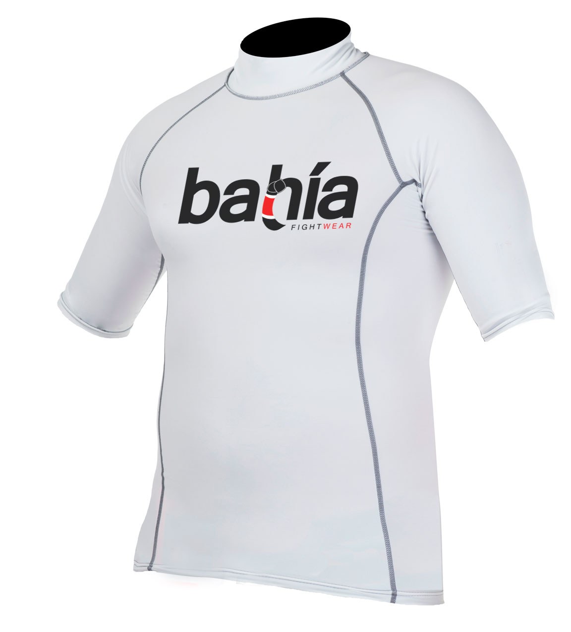 White Shortsleeve Rash Guard BJJ Bahia